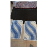 2 Rubber Mats-60x36", 48x36", 5 Area Rugs-24x48",