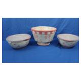 5 pcs Temptations Old World-2 Bowls, Pedestal