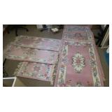 6 Matching Area Rugs-3-60"x36",2-55x20",1-36x24"