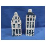2 Delft Blue Houses for KLM