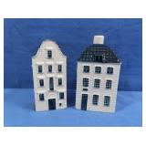 2 Delft Blue Houses for KLM