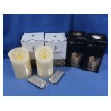 2 Luminara & 2 Simplux Flameless Candles