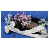 Artificial Flowers, Bows, Bag