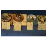 4 Collectible Plates w/COA