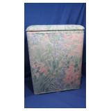 Padded Floral Laundry Hamper 19x12x28"