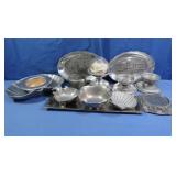 Serving Trays, Bowls-some Pewter