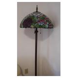 Tiffany-style Floor Lamp w/Metal Base-66