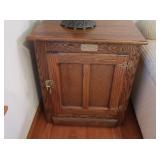 White Clad Solid Oak End Table-22x16x24"