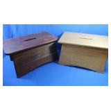 2 Solid Wood Step Stools