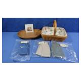 2 Longaberger Basekts w/Liners, some NIP