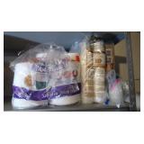 Foam Plates, Bowls, Plastic Cups & more