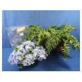 Faux Fern w/Fairy Lights, Floral Arrangement,