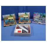 NIB Winross Chevron Truck & 3 Chevron Cars