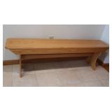 Wooden Bench-60x12x18"
