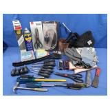 Screwdrivers, Screws, Gloves