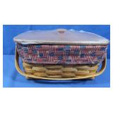 Longaberger Lunchbox w/Lid-8x12x7"