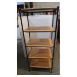 Longaberger 5-tiered Metal&Wood Shelving