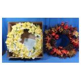 2 Seasonal Wreaths