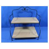 Countertop Baker Rack-Wood&Metal