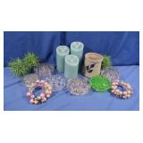 Candles, Artificial Air Plants