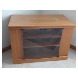 Media Stand on Casters w/Rotating