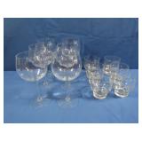 6 Wine & 6 Footed Snifters