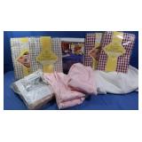 6 NIP Table Cloths(52x78")& 1 White Terrycloth