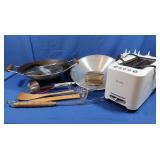 Oster 14" Electric Wok, Breville Bagel Toaster