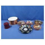 Depression Lusterware Bowls, W VA Bowl