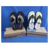 2 NIB Clarks Cloud Steppers Flip Flops