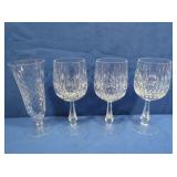 4 Waterford Crystal Stemware