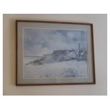 Seashore Print in Matted Frame 31x39"