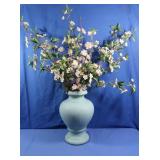 Ceramic Vase w/Silk Flower Arrangement