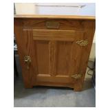 White Clad Solid Oak End Table 22x17x24"