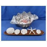 Seashells, Sand Dollar, Starfish, Baguette Tray