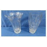 2 Crystal Vases