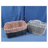 Blue Longaberger Basket w/Liner & Protector