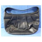 Coach NWT Pleated Black Leather Hobo Bag