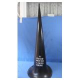 Repurposed Horn-"A Good Witch Lives Here" 43"h
