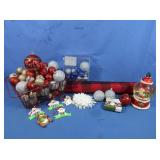 Christmas Tree Ornaments, Balls, Snowflakes, Pine