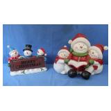 2 Snowman Decor-2 Lighted (not tested)