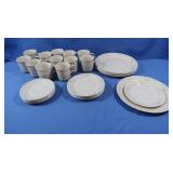 Corningware Cups, Saucers, Plates, Bowls