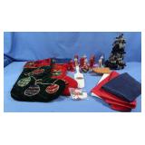 Christmas Stockings, Bell Ornaments, Ribbon Tree