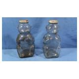 2 Snow Crest Bear Bank, Refrigerator Bottles 8"