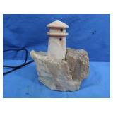 Natural Stone 2pc Lighthouse Light