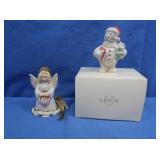 Lenox Ornament Club Angel & Snowman