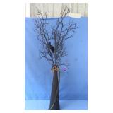 Halloween Vase w/Black Branches & Dï¿½cor