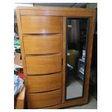 Wood Tri-bond III Furniture Wardrobe-5 drawers,