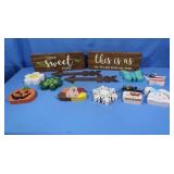 Wooden Cut-out Decorations & Sign