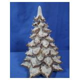 White Ceramic Christmas Tree 10"